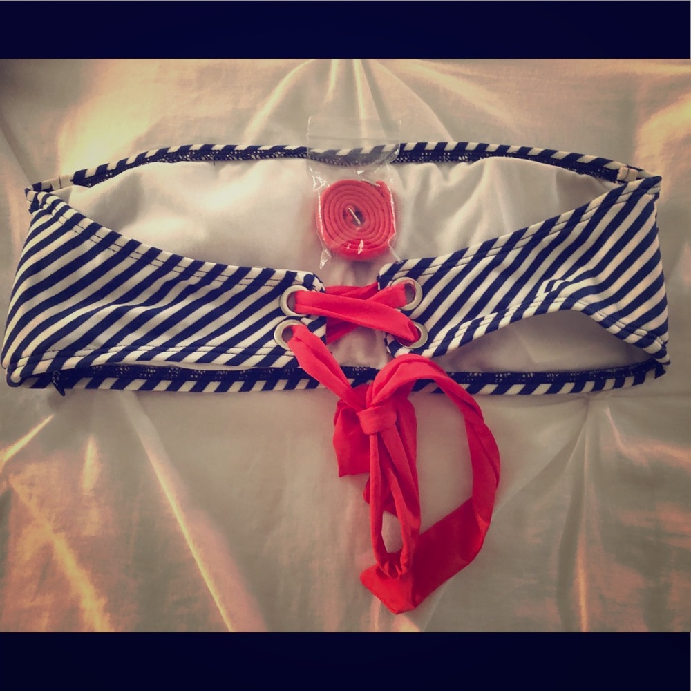 Splendid Navy Striped Bandeau